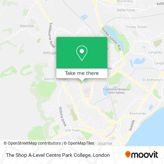 The Shop A-Level Centre Park College map