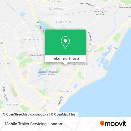 Mobile Trailer Servicing map