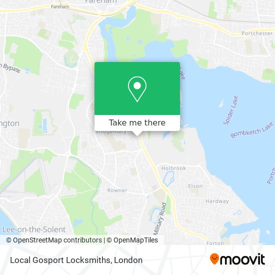 Local Gosport Locksmiths map