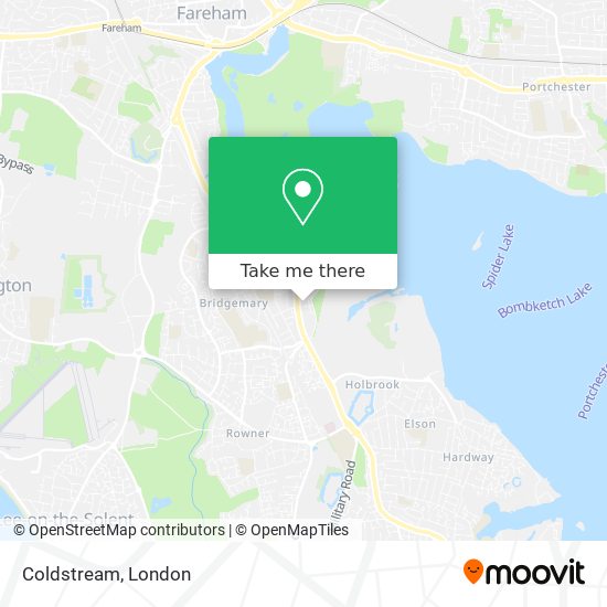 Coldstream map