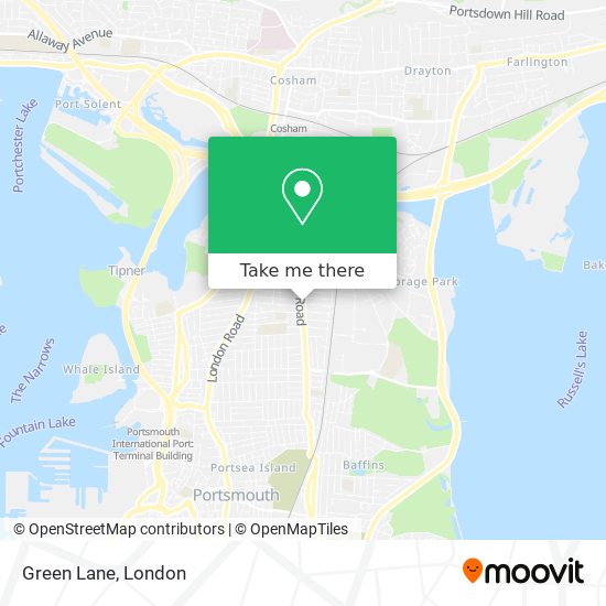 Green Lane map