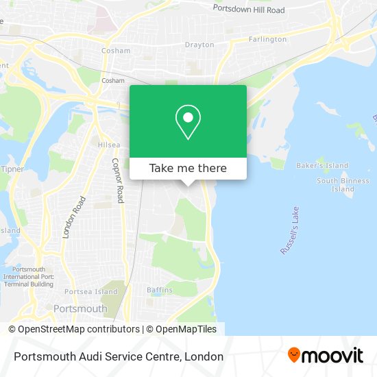 Portsmouth Audi Service Centre map