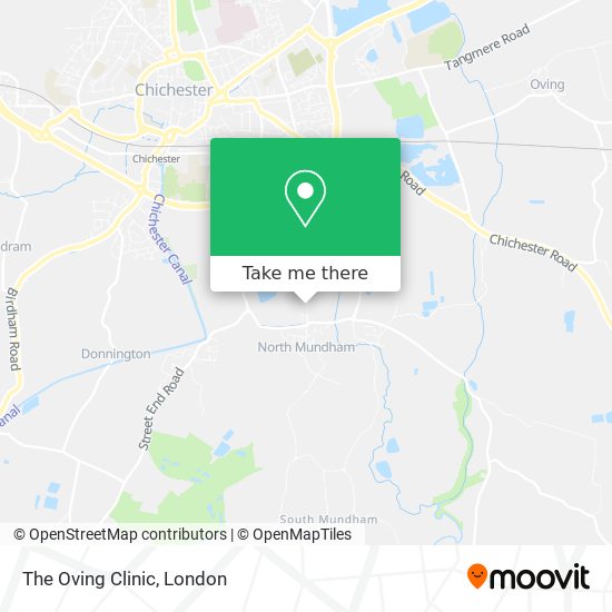 The Oving Clinic map