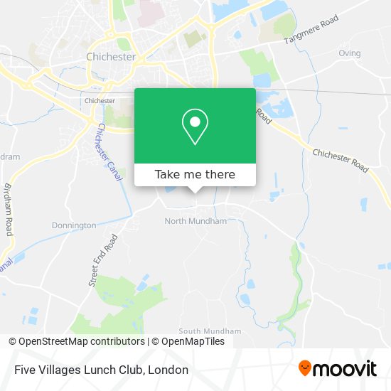 Five Villages Lunch Club map