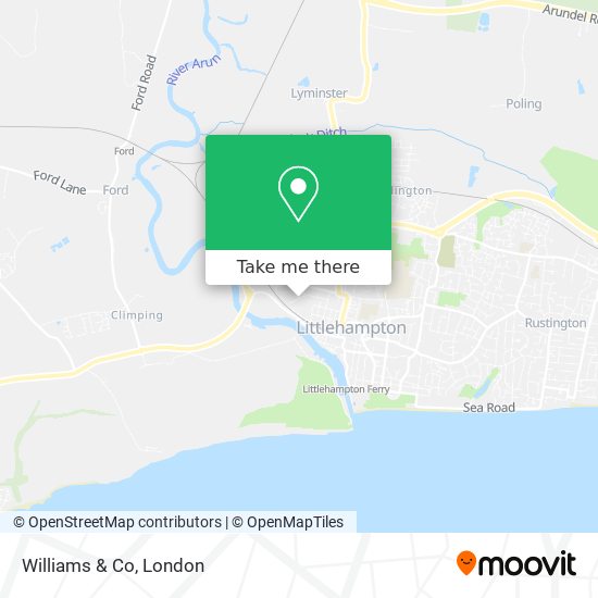 Williams & Co map