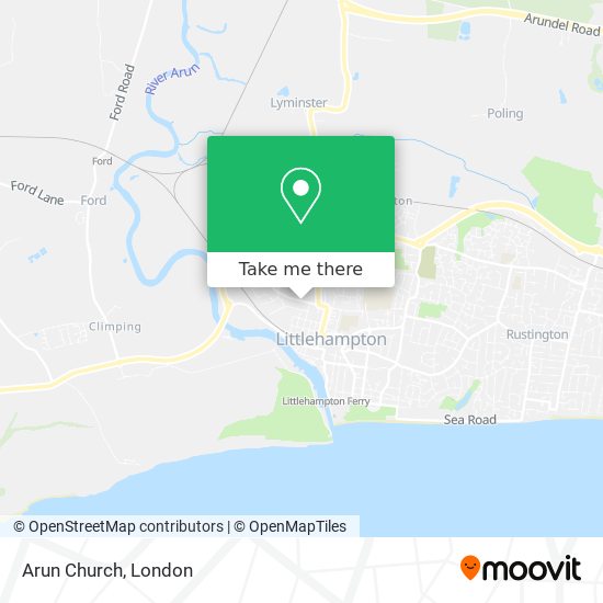 Arun Church map