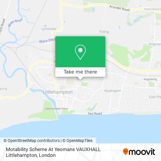 Motability Scheme At Yeomans VAUXHALL Littlehampton map