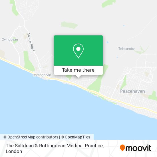 The Saltdean & Rottingdean Medical Practice map