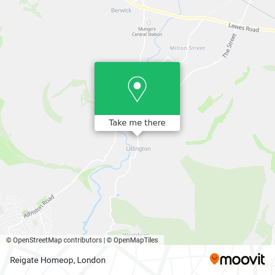 Reigate Homeop map