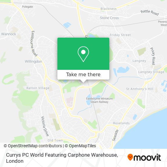 Currys PC World Featuring Carphone Warehouse map