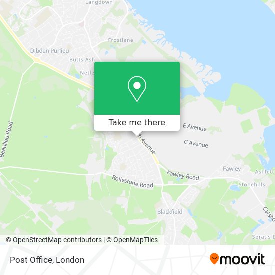 Post Office map