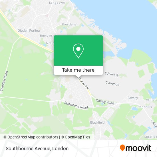Southbourne Avenue map