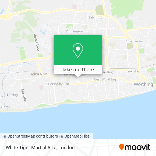 White Tiger Martial Arta map