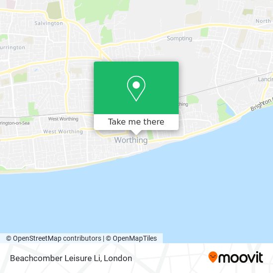 Beachcomber Leisure Li map