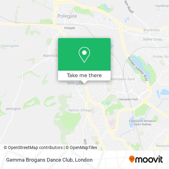Gemma Brogans Dance Club map