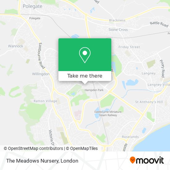 The Meadows Nursery map