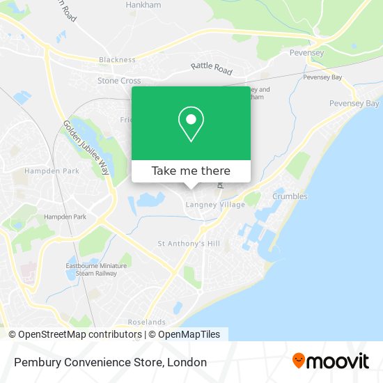 Pembury Convenience Store map