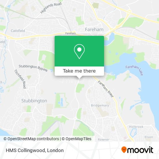 HMS Collingwood map