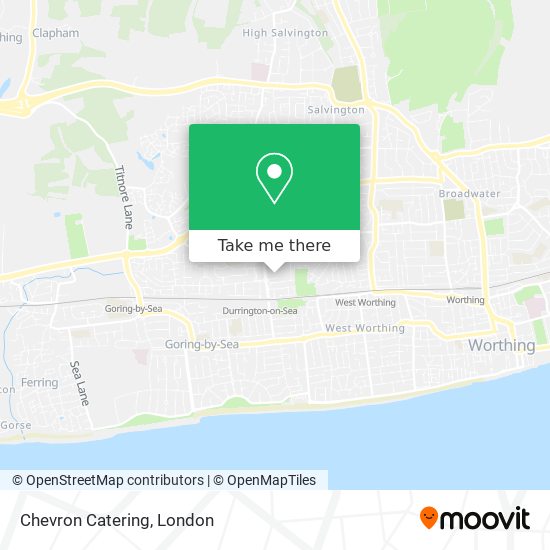 Chevron Catering map