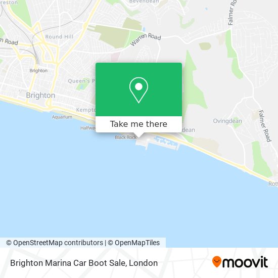 Brighton Marina Car Boot Sale map