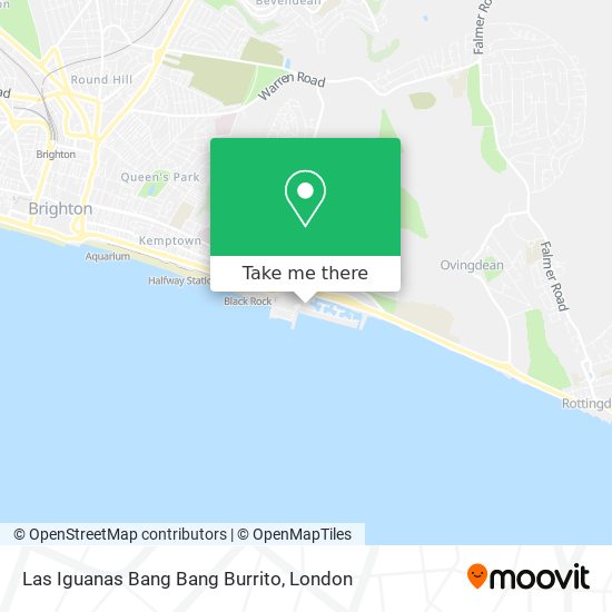 Las Iguanas Bang Bang Burrito map