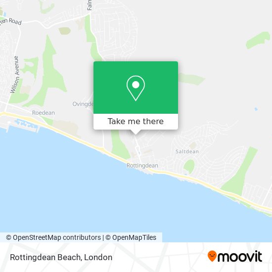 Rottingdean Beach map