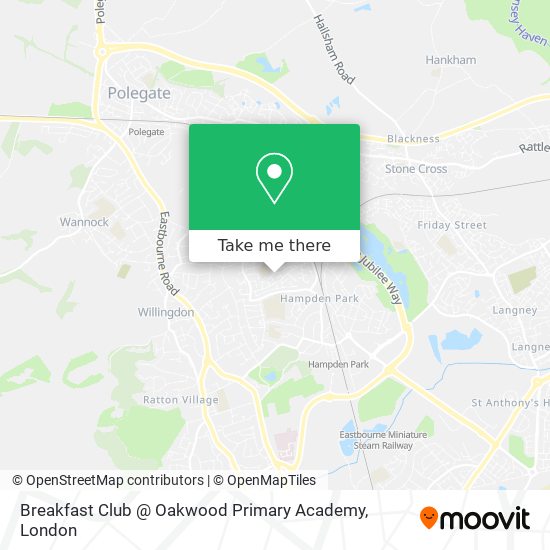 Breakfast Club @ Oakwood Primary Academy map