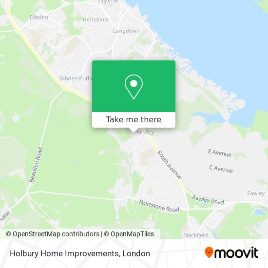 Holbury Home Improvements map
