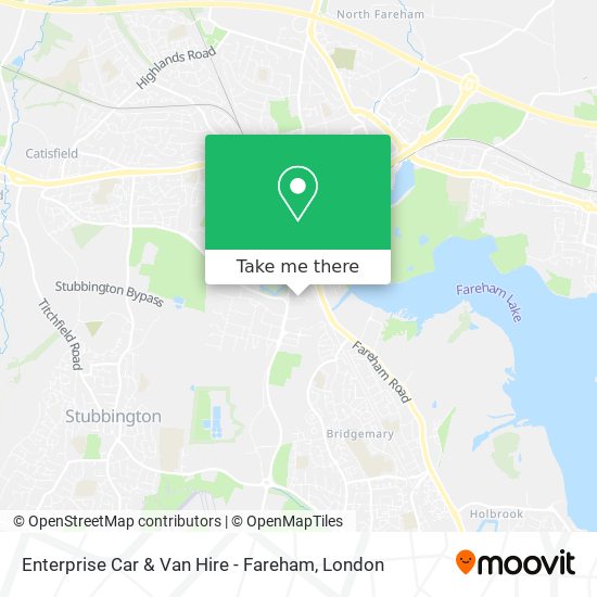 Enterprise Car & Van Hire - Fareham map