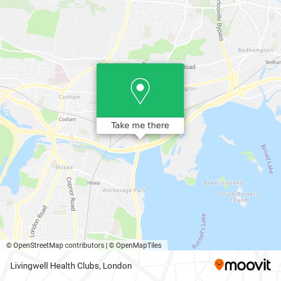 Livingwell Health Clubs map