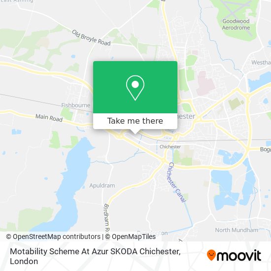 Motability Scheme At Azur SKODA Chichester map