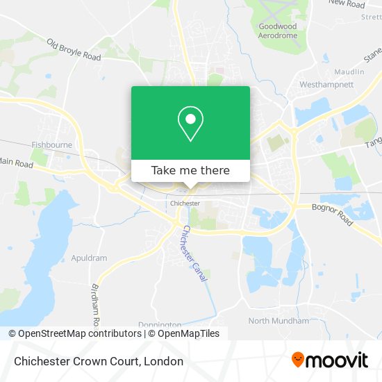 Chichester Crown Court map