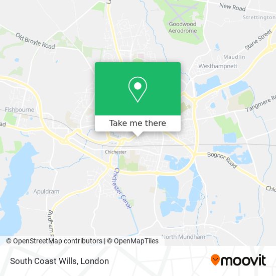 South Coast Wills map