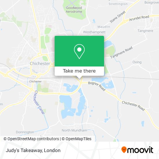 Judy's Takeaway map