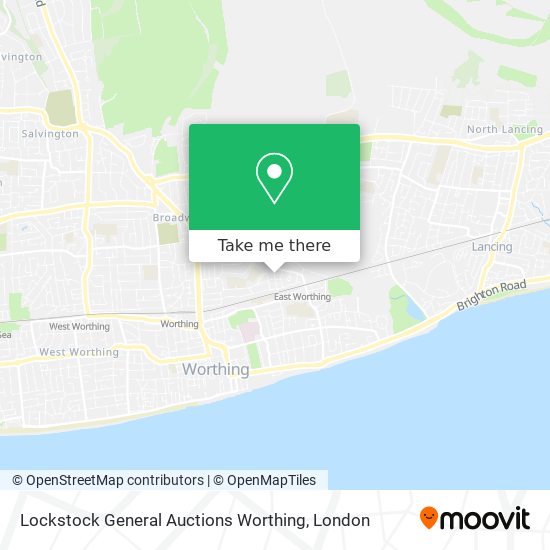 Lockstock General Auctions Worthing map