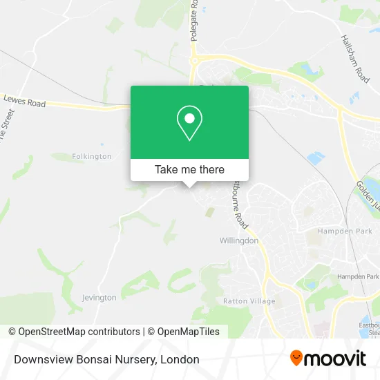 Downsview Bonsai Nursery map