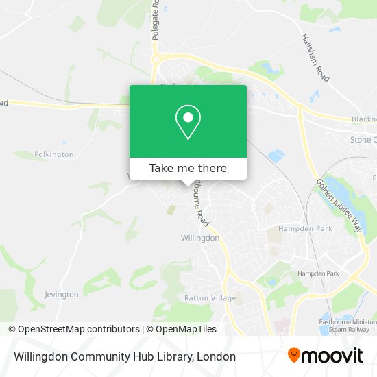 Willingdon Community Hub Library map