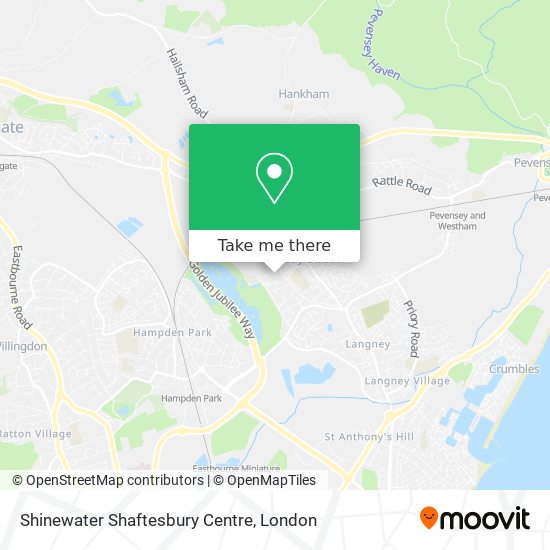 Shinewater Shaftesbury Centre map