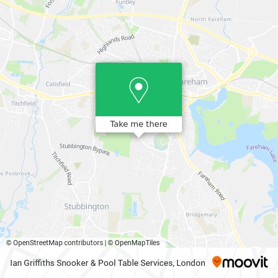 Ian Griffiths Snooker & Pool Table Services map