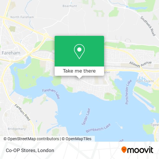 Co-OP Stores map