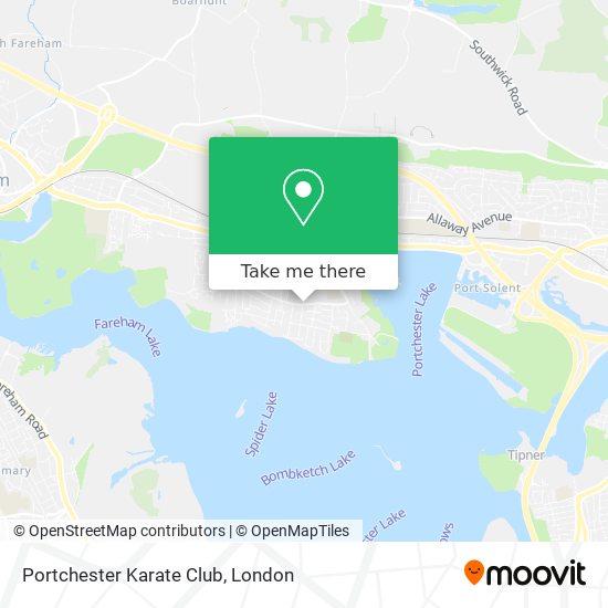 Portchester Karate Club map