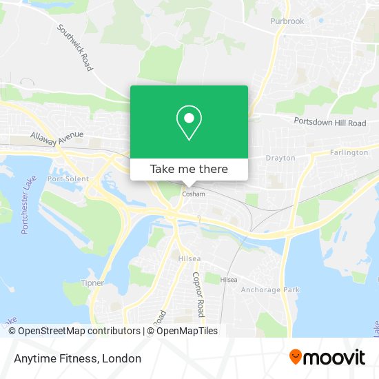 Anytime Fitness map