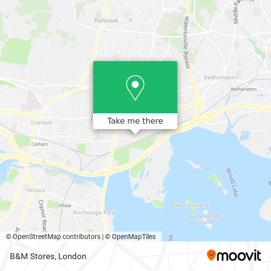B&M Stores map