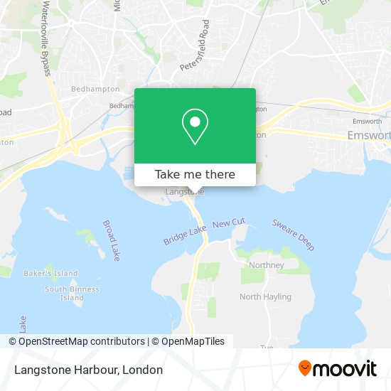 Langstone Harbour map