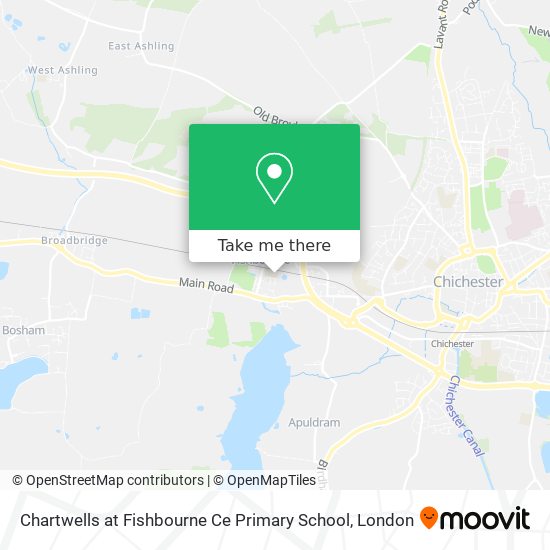 Chartwells at Fishbourne Ce Primary School map