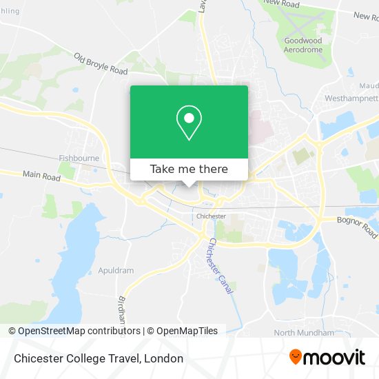 Chicester College Travel map