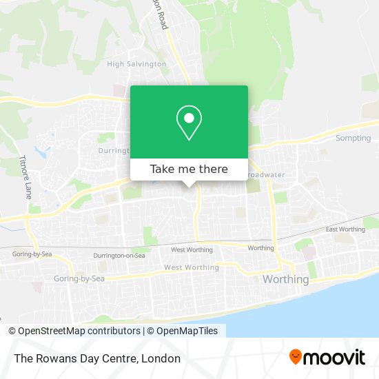 The Rowans Day Centre map