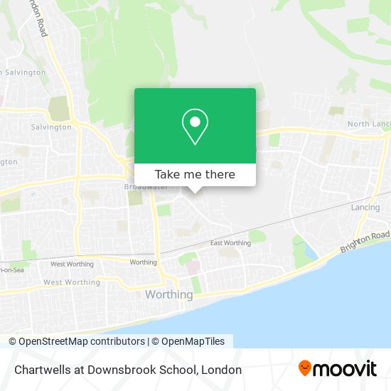Chartwells at Downsbrook School map