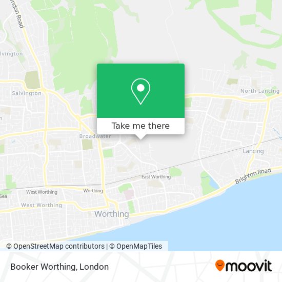 Booker Worthing map