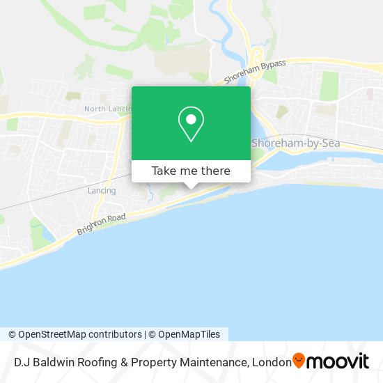 D.J Baldwin Roofing & Property Maintenance map